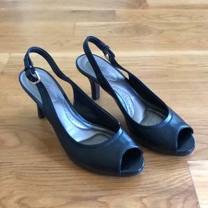 Black Open Toed Heels